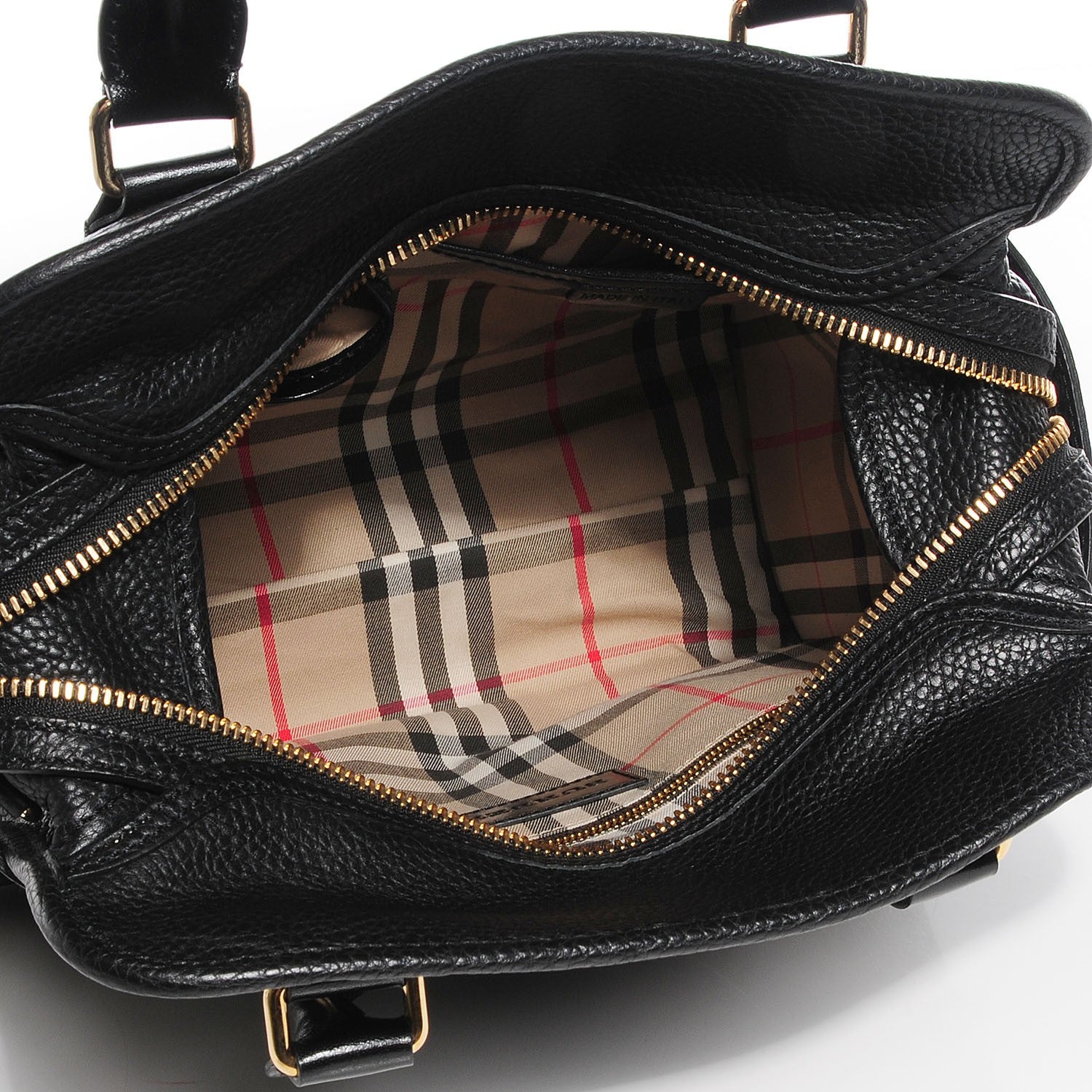 Burberry London Grainy Calfskin Medium Minford Portrait Tote Black 5 of 10