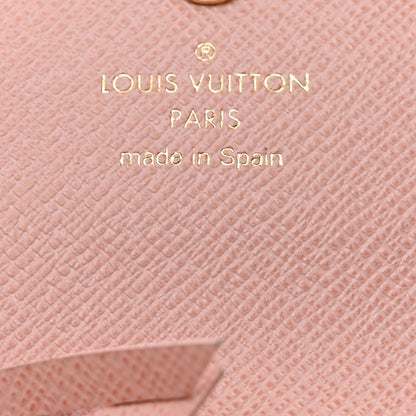 Louis Vuitton Damier Azur Rosalie Coin Purse Rose Ballerine 6 of 7