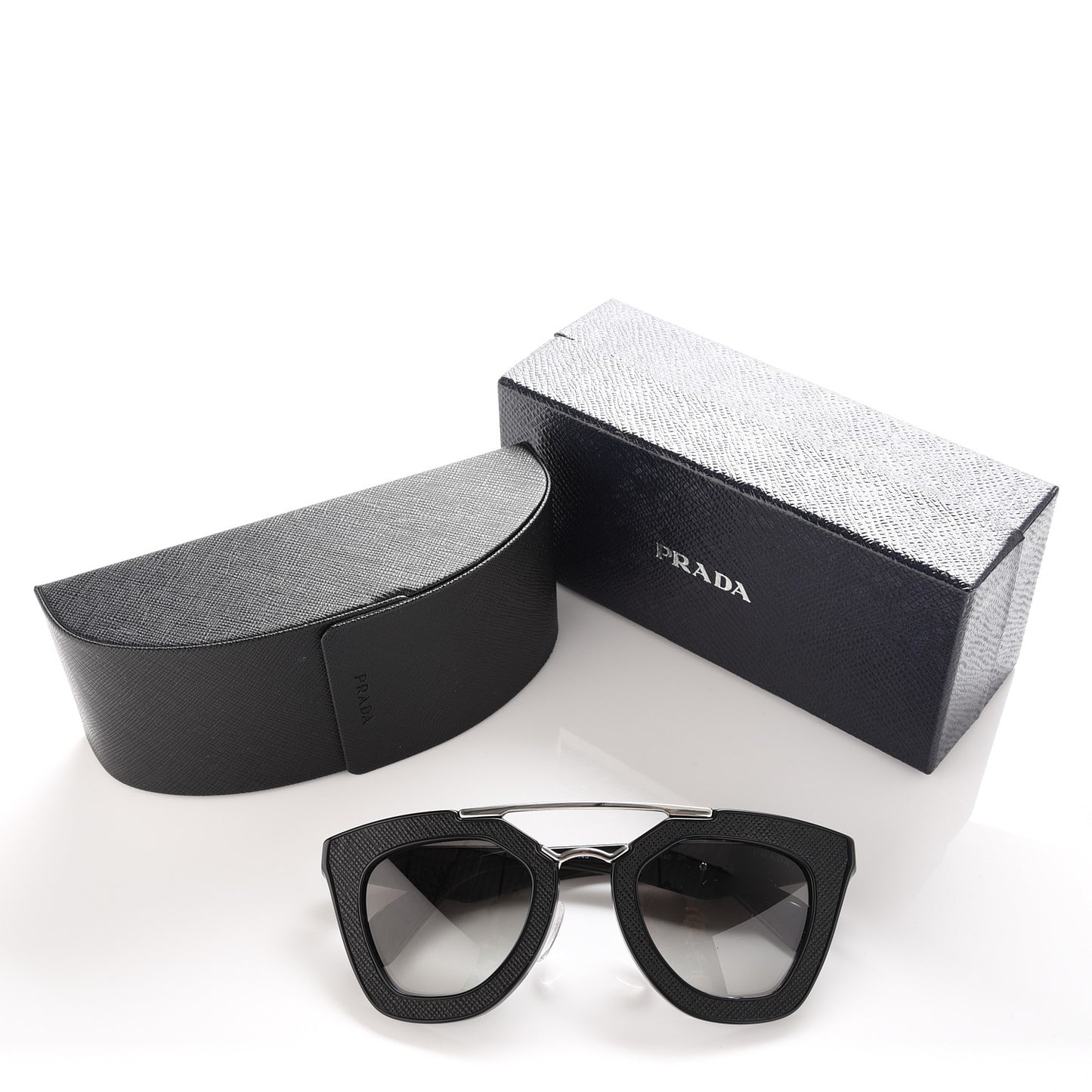 Saffiano Cinema Sunglasses SPR 14S Black