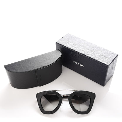 Prada Saffiano Cinema Sunglasses SPR 14S Black 8 of 8