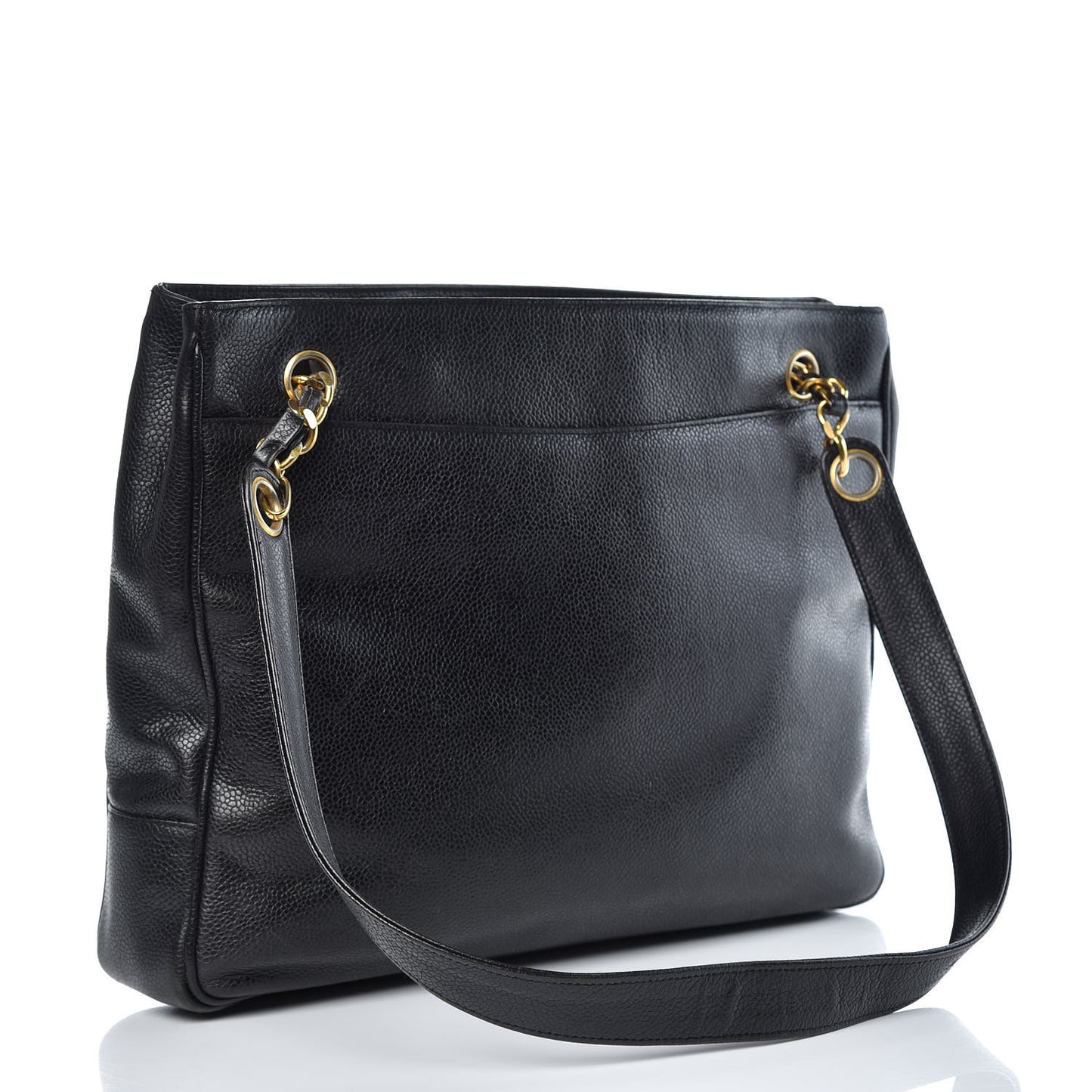Caviar CC Shoulder Bag Black