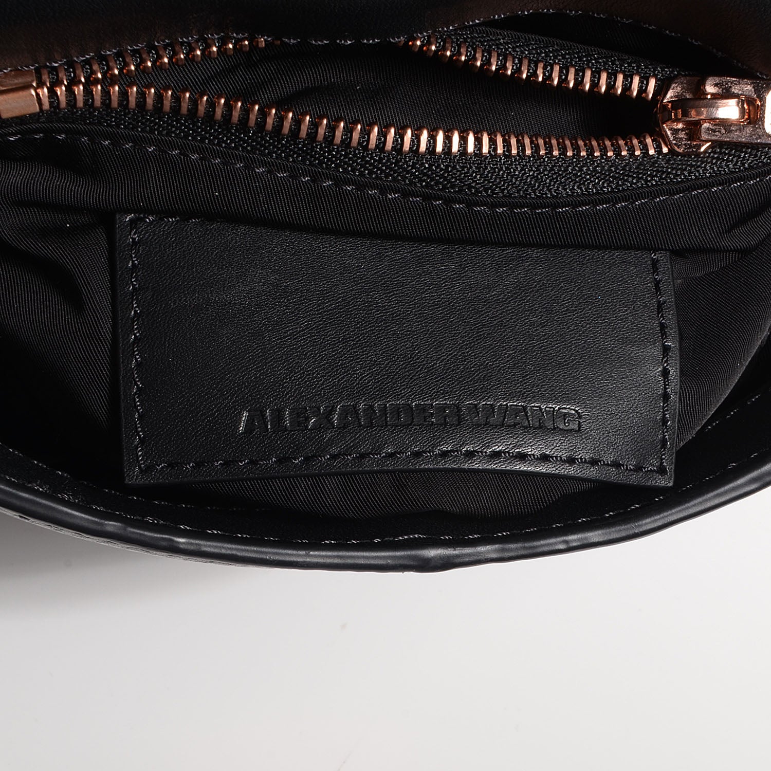 Alexander Wang Calfskin Small Marion Soft Black with Rose Gold Hardware 5 of 6