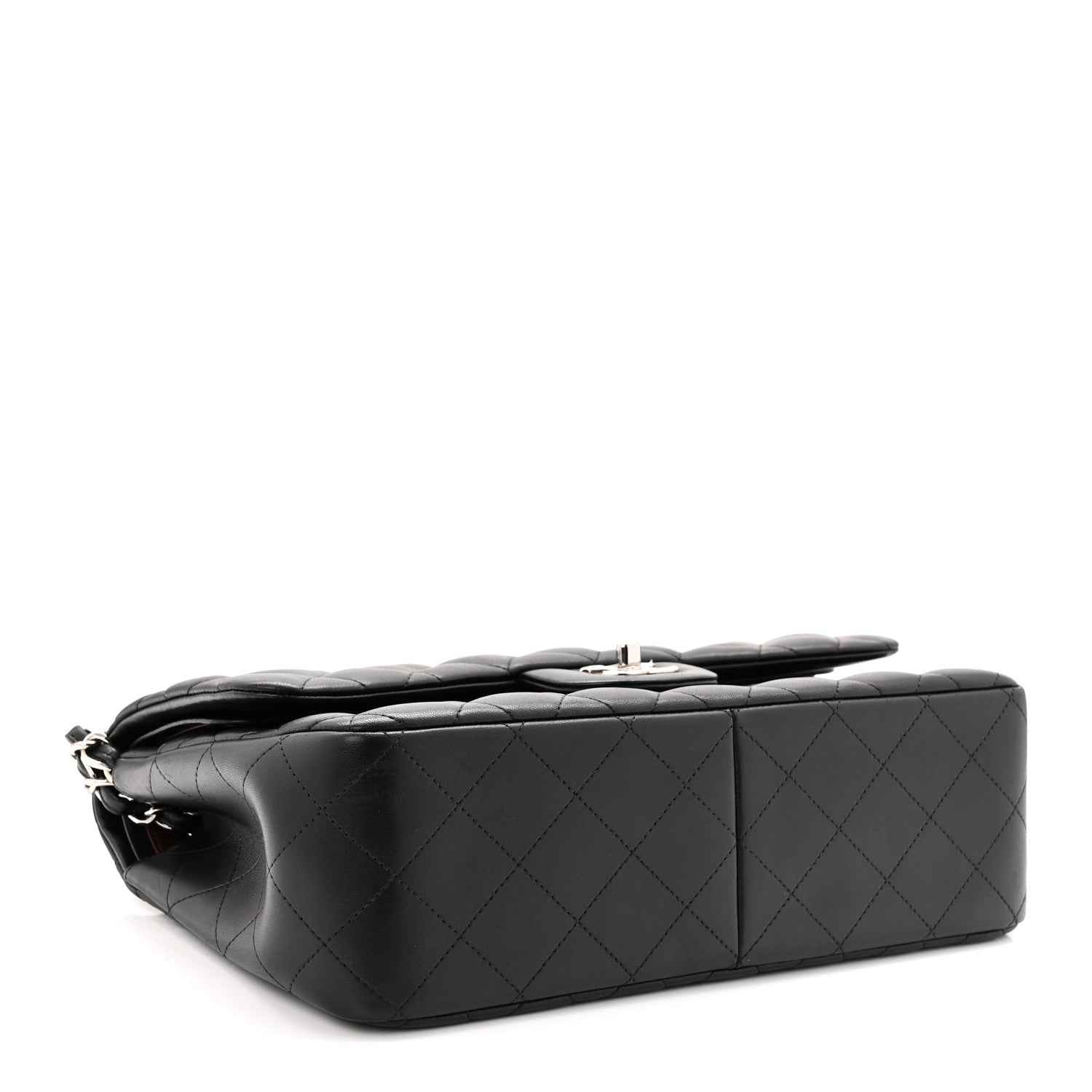 Chanel Lambskin Quilted Jumbo Double Flap Black 1871268 – FASHIONPHILE