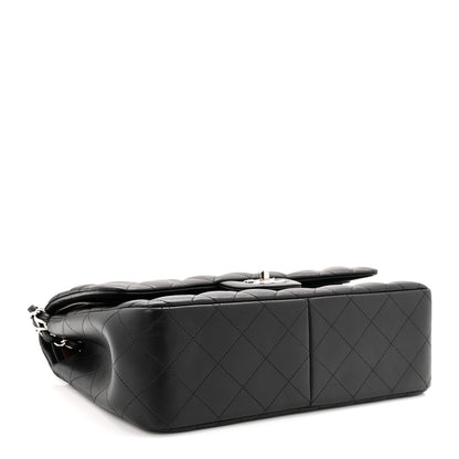 Chanel Lambskin Quilted Jumbo Double Flap Black 4 of 10