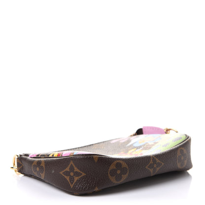 Louis Vuitton Monogram 2021 Christmas Animation Japanese Garden Mini Pochette Accessories Wisteria Pink 4 of 8