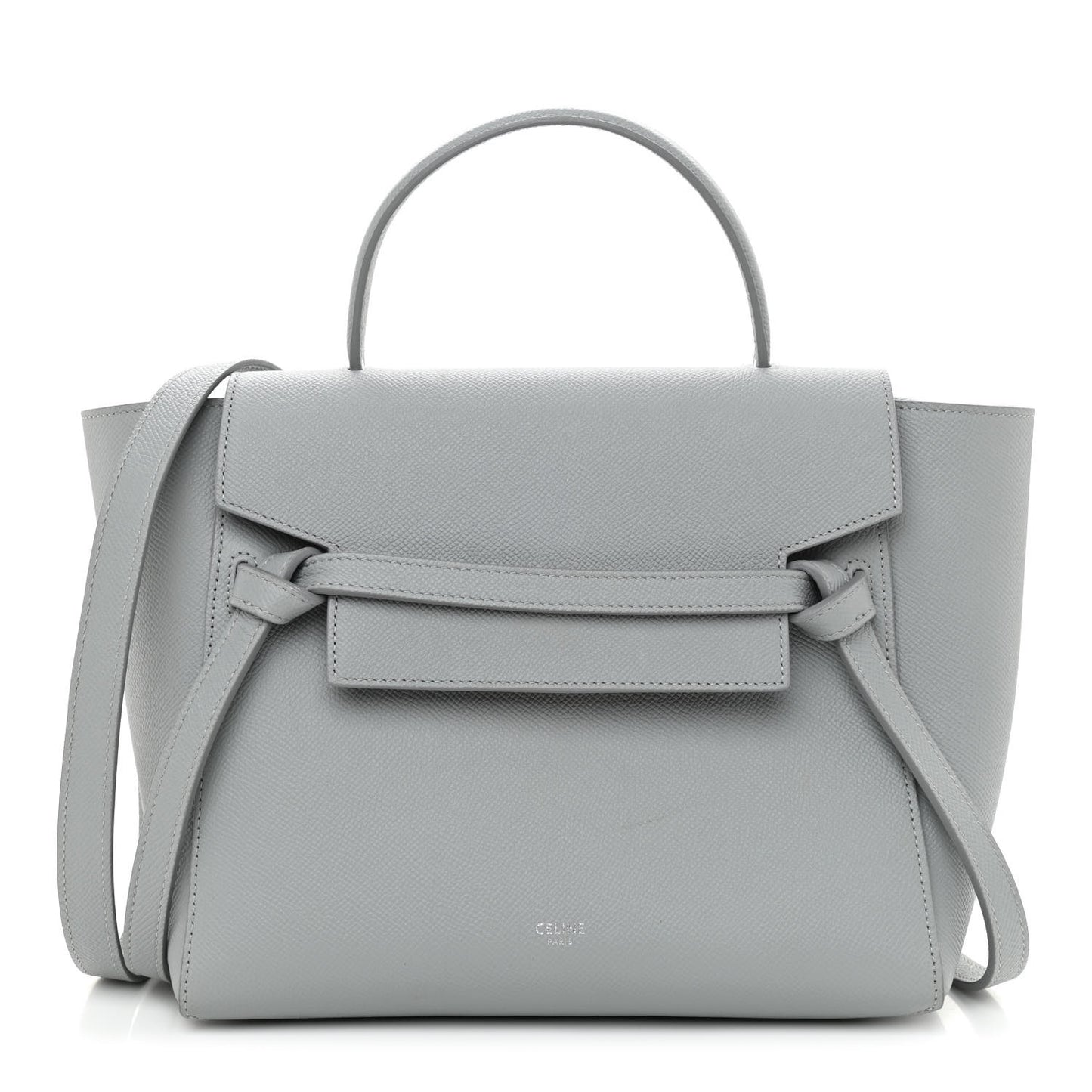 Grained Calfskin Micro Belt Bag Cloud