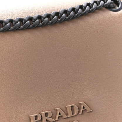 Prada Glace Calfskin Studded Crossbody Cammeo 12 of 14