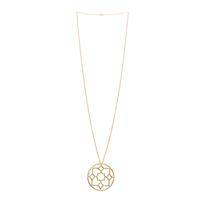 Tiffany 18K Yellow Gold Large Paloma Picasso Marrakesh Round Pendant Necklace 3 of 5