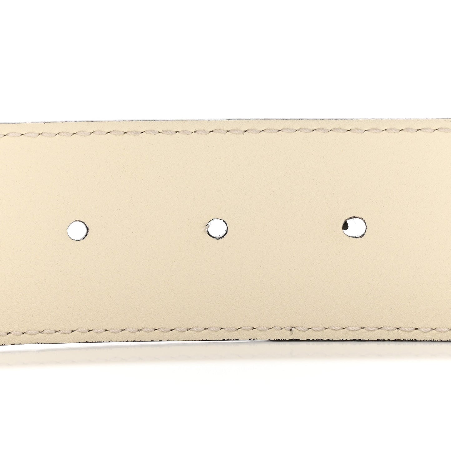 GG Supreme Monogram Matte Plutone Calfskin Double G 40mm Belt 100 40 Beige Ebony Mystic White