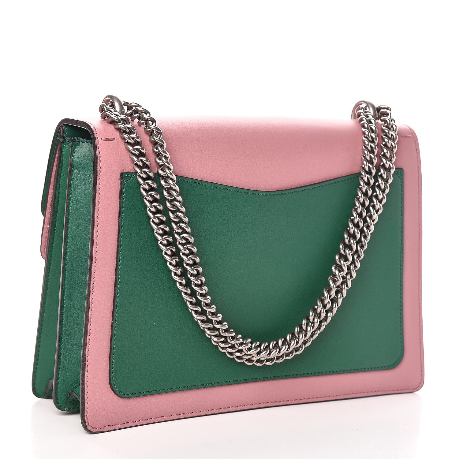 Gucci Calfskin Heart Embroidered Medium Dionysus Shoulder Bag Pink 3 of 11