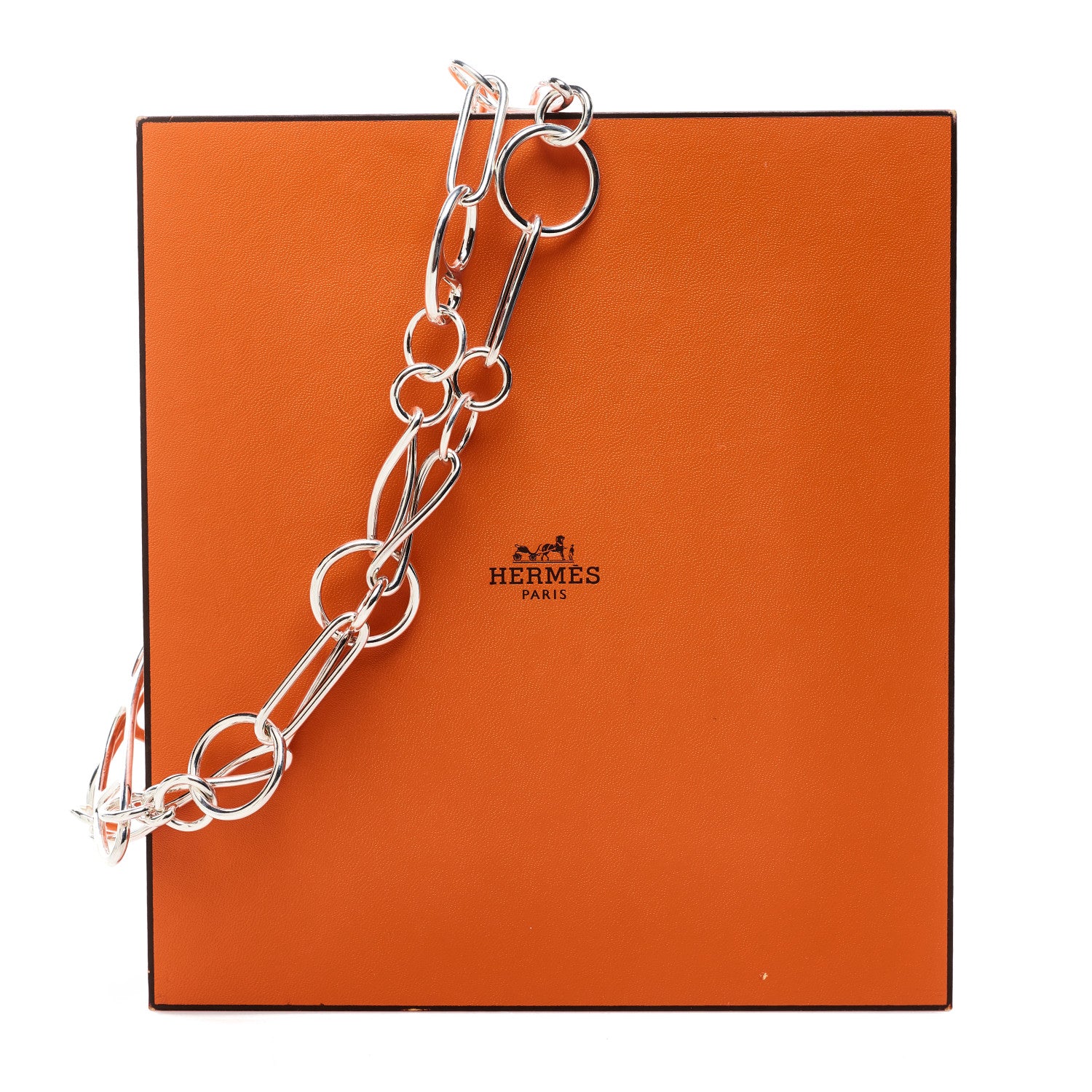 Hermes Sterling Silver Chaine d'Ancre Punk Necklace ST 4 of 4