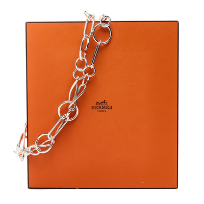 Hermes Sterling Silver Chaine d'Ancre Punk Necklace ST 4 of 4