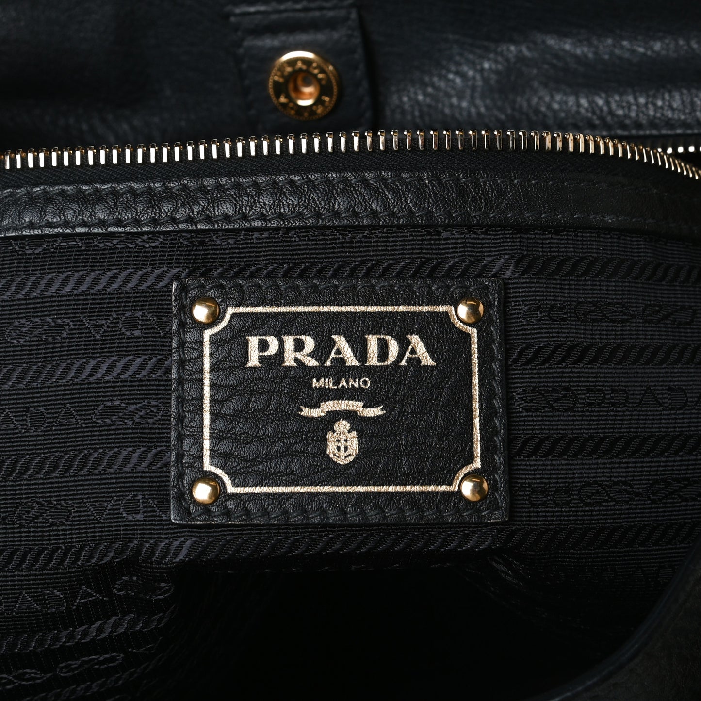 Vitello Daino Shopping Tote Black