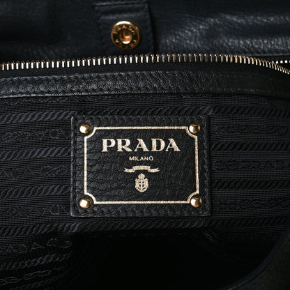 Prada Vitello Daino Shopping Tote Black 5 of 24