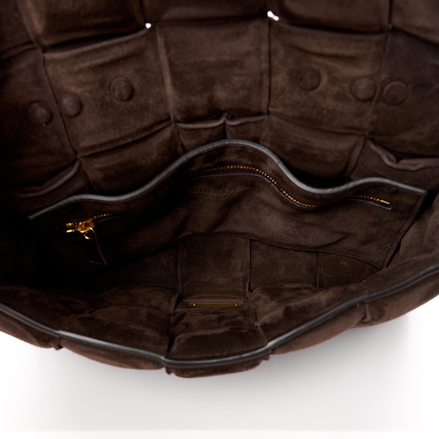 Bottega Veneta Suede Maxi Intrecciato Padded Chain Cassette Crossbody Bag Fondant 5 of 12