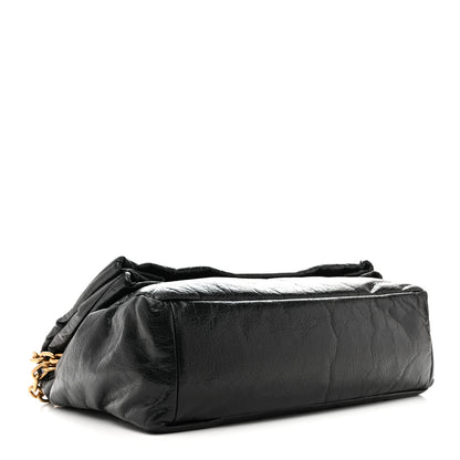 Balenciaga Arena Calfskin Medium Monaco Chain Shoulder Bag Black 4 of 11