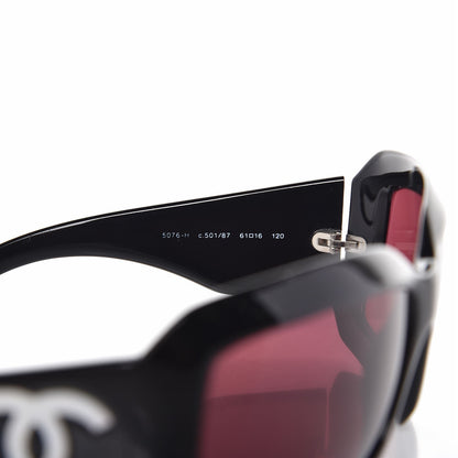 Chanel Mother of Pearl CC Sunglasses 5076-H Black 5 of 6