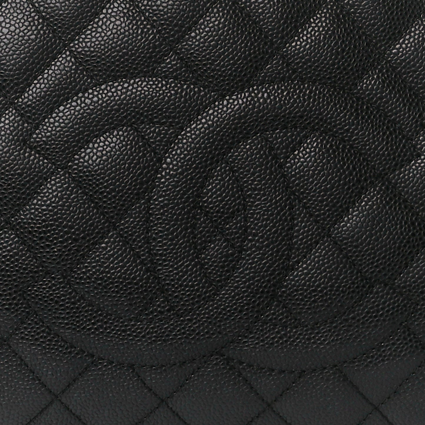 Caviar Quilted Grand Shopping Tote GST Black