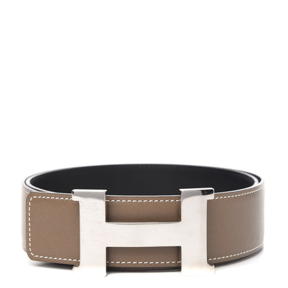 Hermes Box Swift 42mm Constance H Belt 90 Etoupe Black 1 of 7
