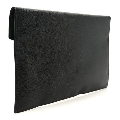 Saint Laurent Grain De Poudre Uptown Pouch Black 3 of 8
