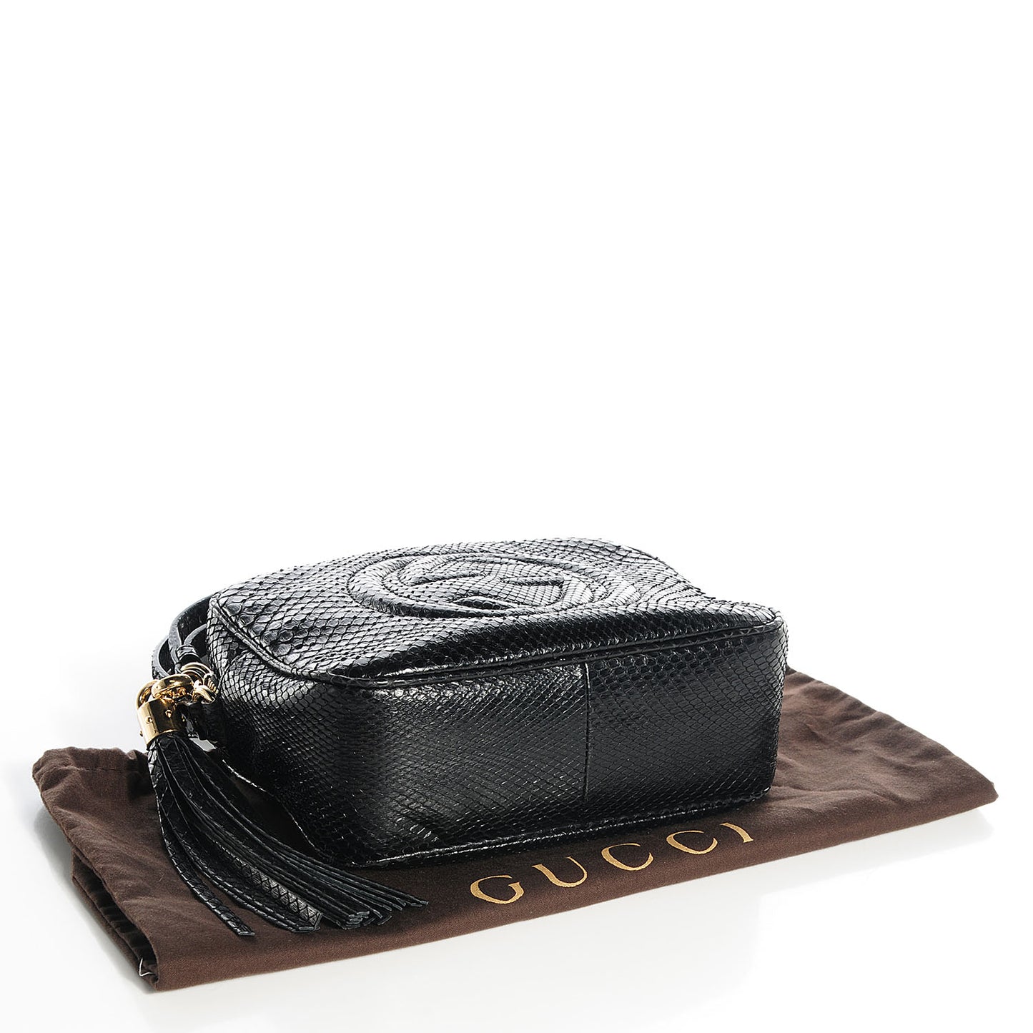 Python Small Soho Disco Bag Black