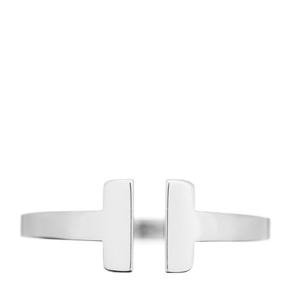 Tiffany Sterling Silver T Square Ring 51 5.75 1 of 5