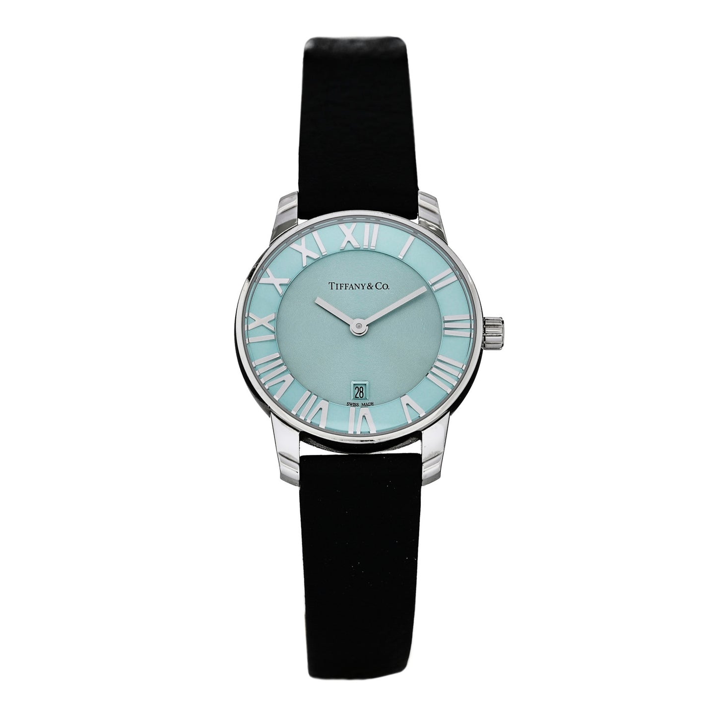 Stainless Steel Calfskin 29mm Atlas 2-Hand Quartz Watch Tiffany Blue