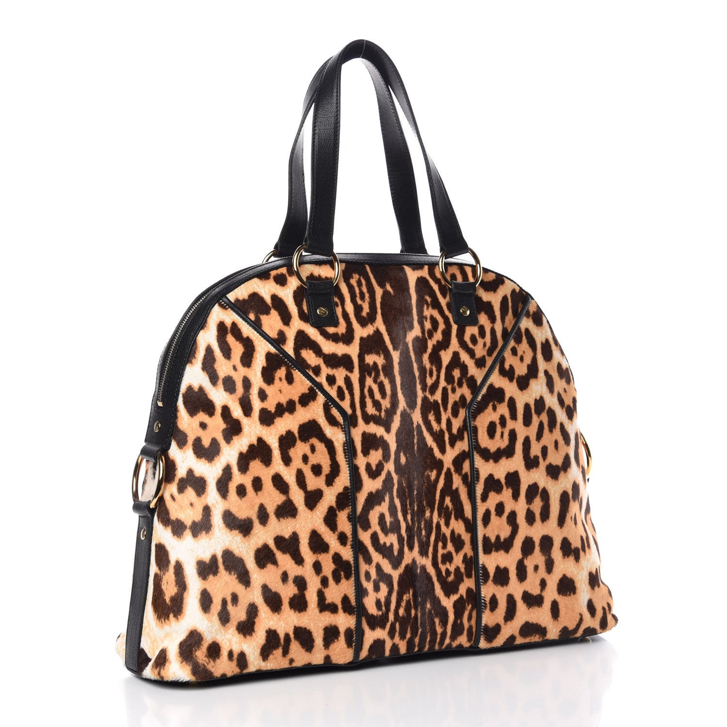 Calf Hair Printed Oversized Muse Leopard