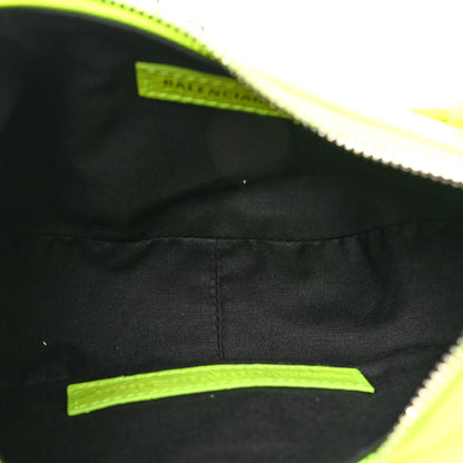 Balenciaga Agneau Arena Le Cagole Chain Shoulder Bag XS Fluo Yellow 5 of 9