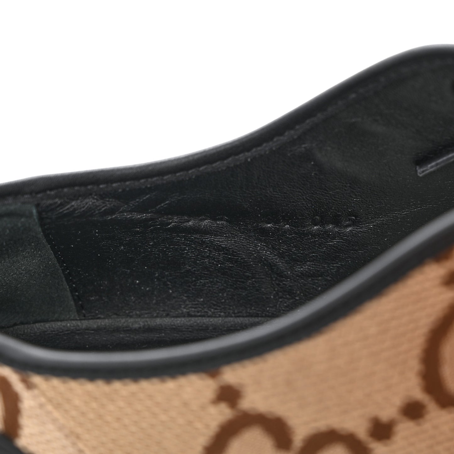 Monogram Jumbo GG Miro Soft Calfskin Mens Lug Sole Derby Loafers 8.5 Camel Ebony Black