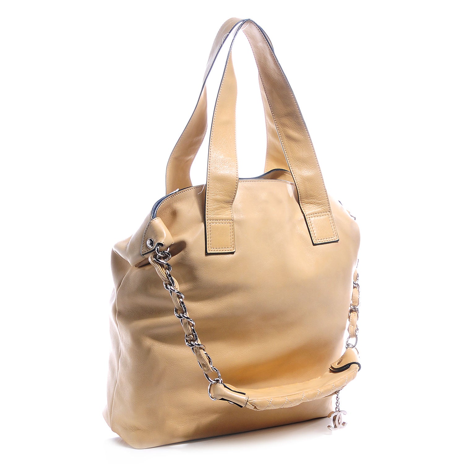 Chanel Lambskin Edgy Tote Beige 3 of 9