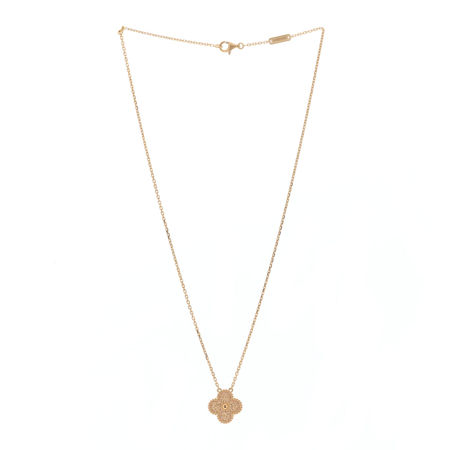 18K Rose Gold Vintage Alhambra Pendant Necklace