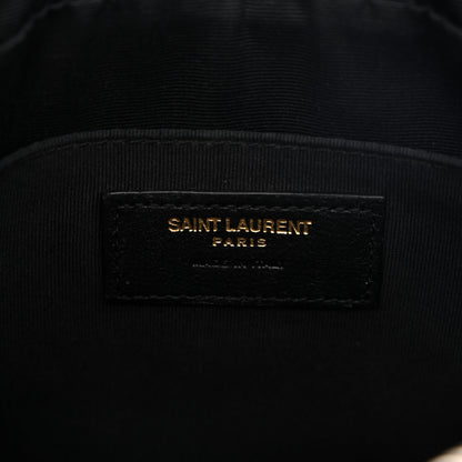 Saint Laurent Calfskin Matelasse Monogram Lou Camera Bag Black 5 of 11