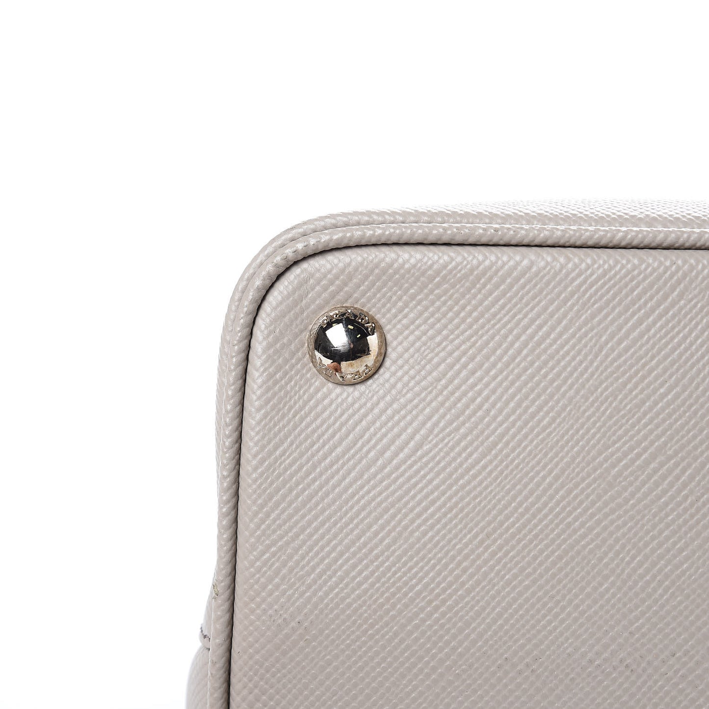 Saffiano Cuir Small Double Handle Tote Pomice