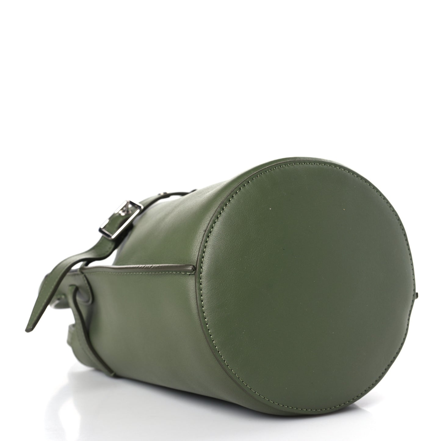 Smooth Calfskin Nano Big Bag Bucket Army Green