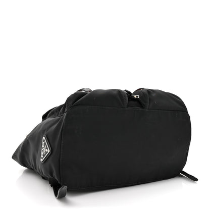 Prada Nylon New Vela Studded Backpack Black Fuoco 4 of 12