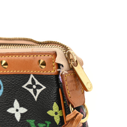 Louis Vuitton Monogram Multicolor Pochette Accessories Black 10 of 11