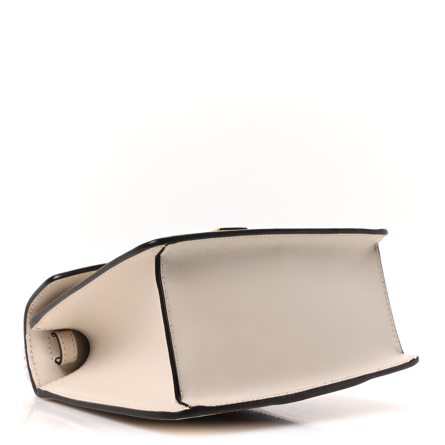 Gucci Calfskin Mini Sylvie Top Handle Bag White 4 of 10