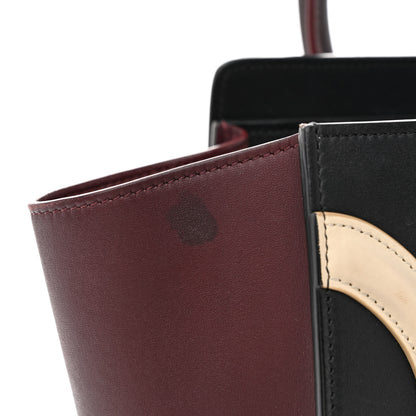 Celine Smooth Calfskin Micro Tri-Color Luggage Burgundy 17 of 23