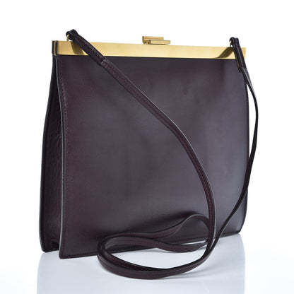 Celine Smooth Calfskin Mini Clasp Bag Bordeaux 3 of 6