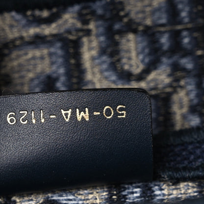 Christian Dior Oblique Embroidered Saddle Bag Blue 12 of 12