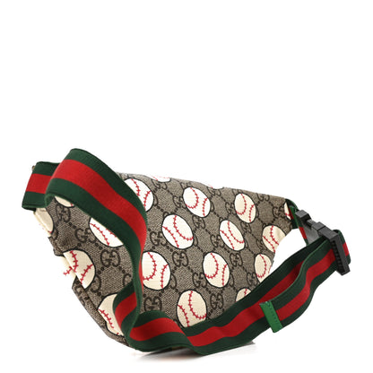 Gucci GG Supreme Monogram Baseballs Web Childrens Belt Bag 2 of 9