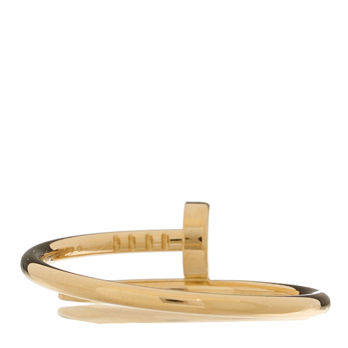 Cartier 18K Yellow Gold Small Juste Un Clou Ring 61 9.5 3 of 5