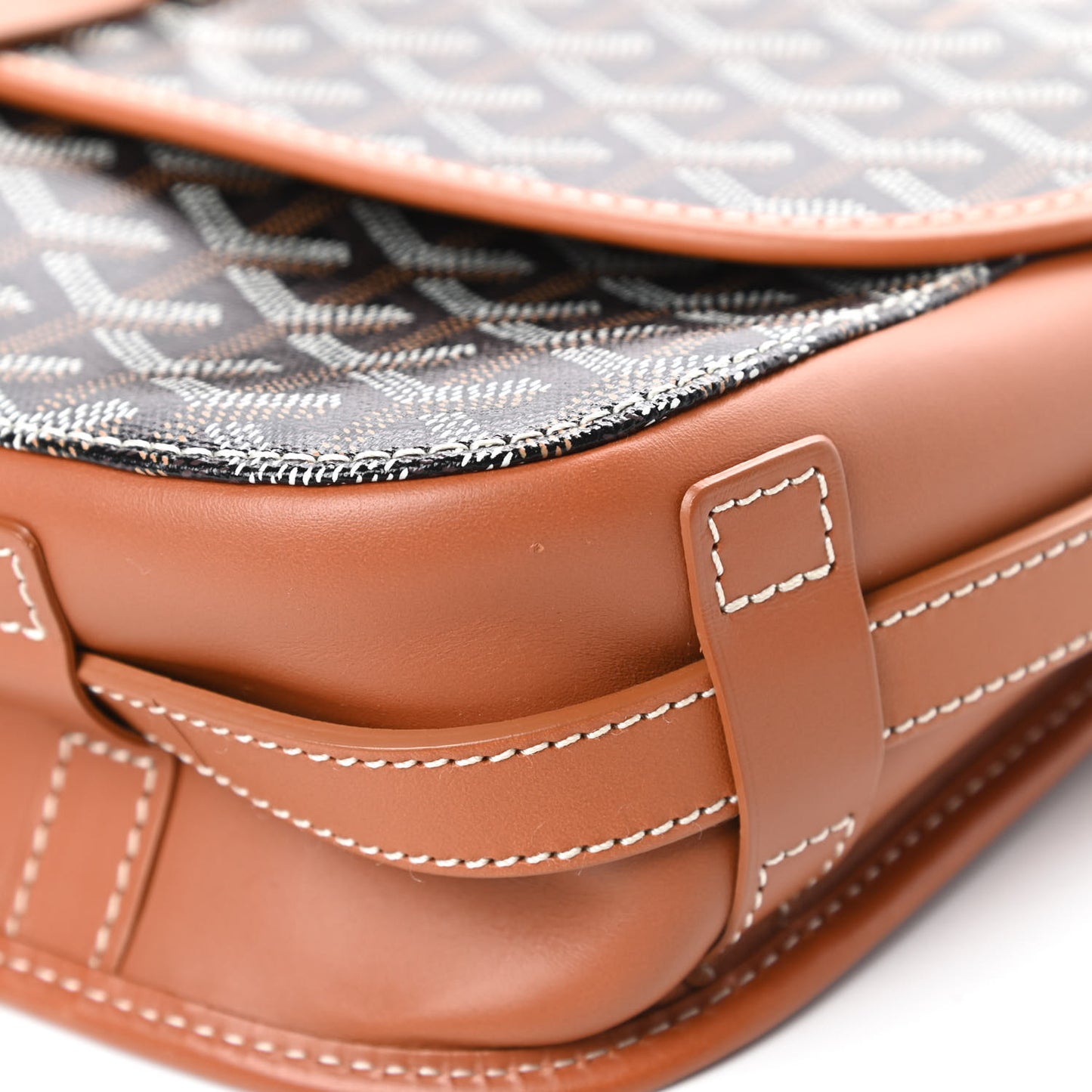 Goyardine Belvedere II MM Messenger Bag Black Gold