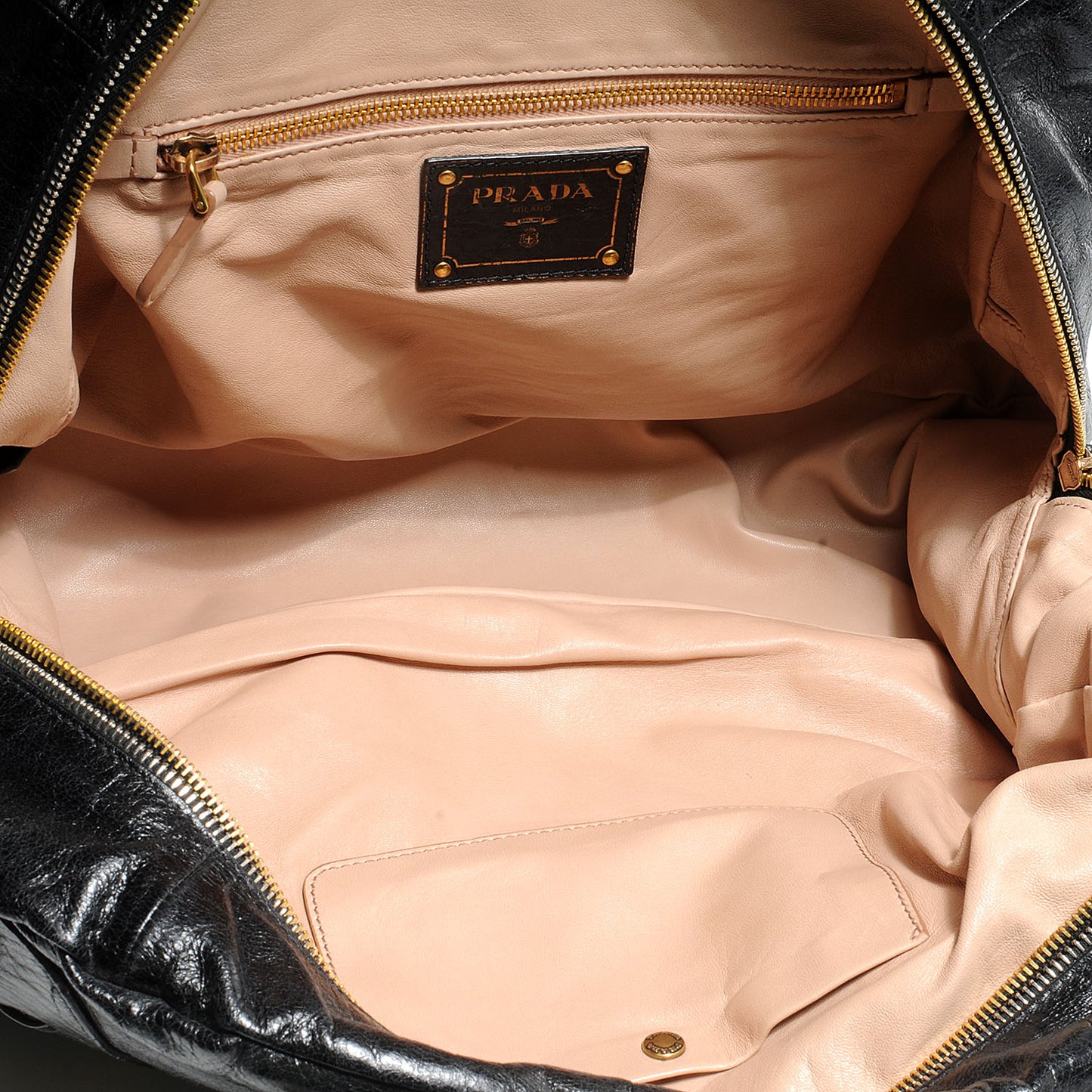 Glace Calf Bowler Bag Black