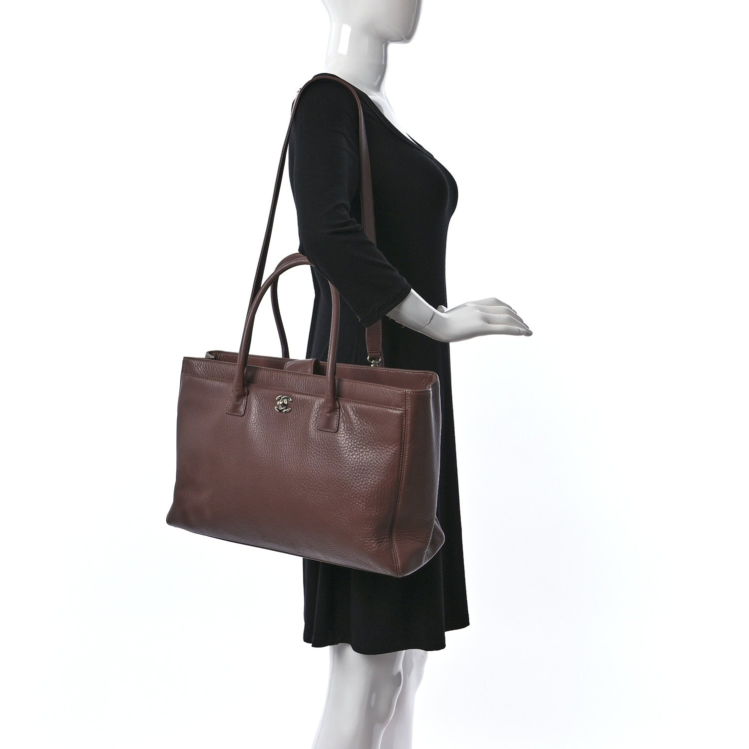 Chanel Calfskin XL Cerf Executive Shopper Tote Mauve 2 of 11