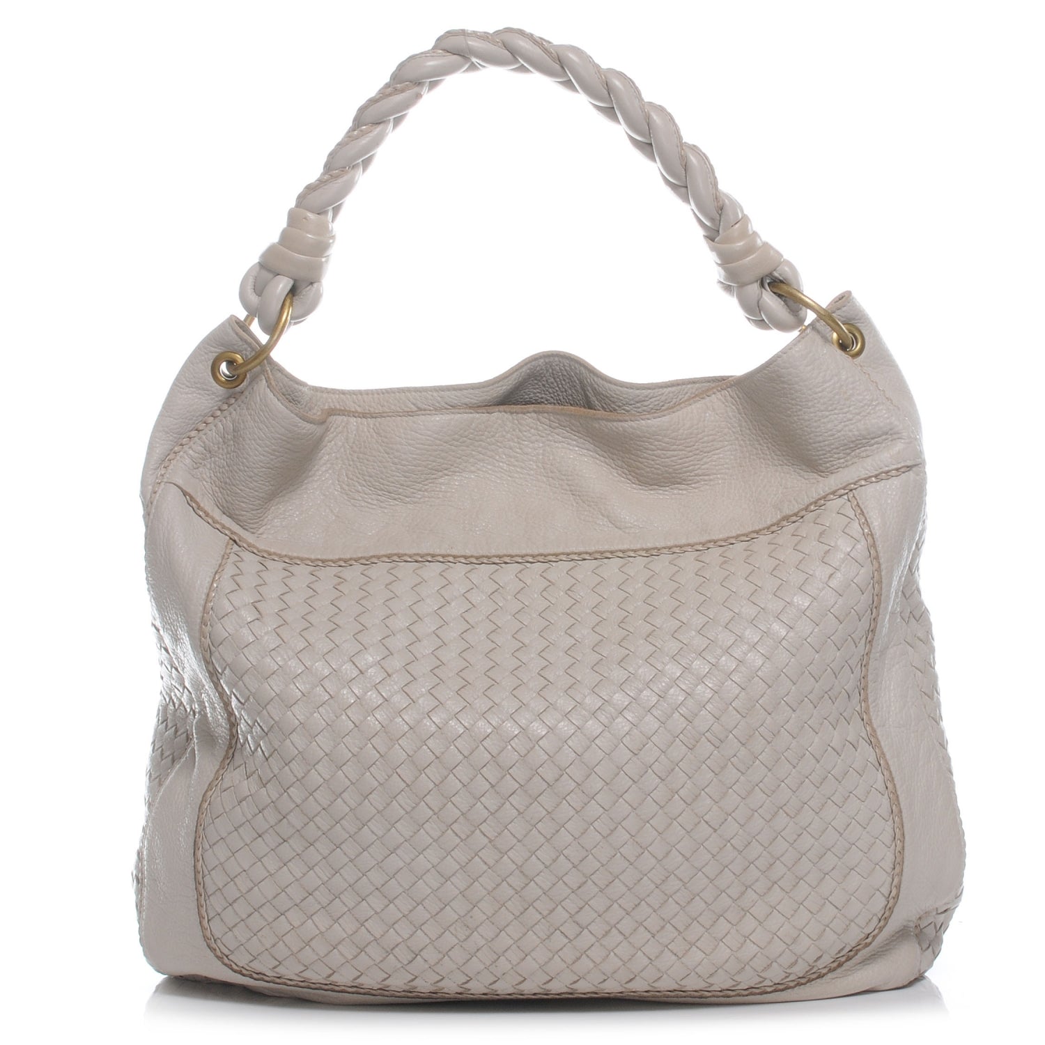 Bottega Veneta Cervo Intrecciato Shoulder Bag Pergamena 1 of 9