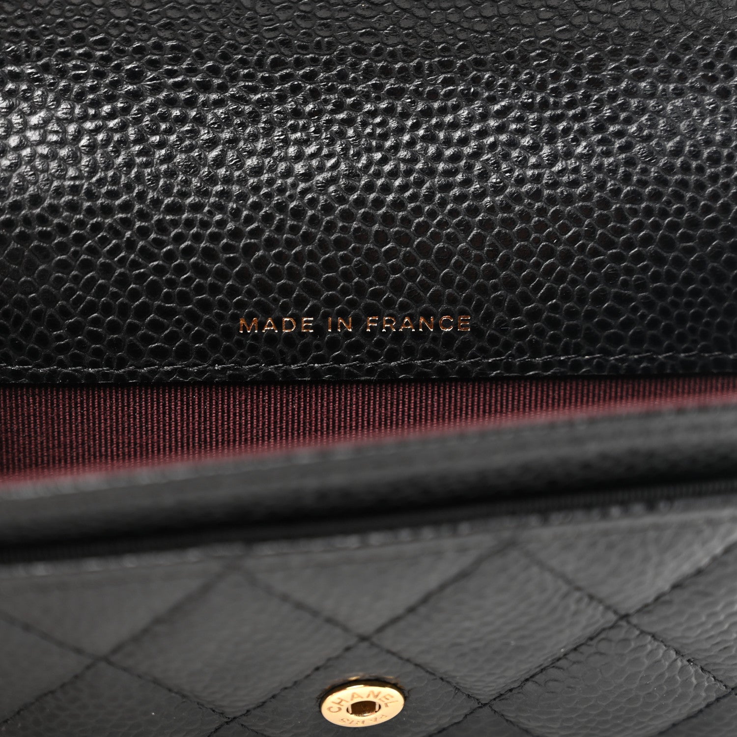 Chanel Caviar Quilted Flap Card Holder Wallet Black 6 of 8