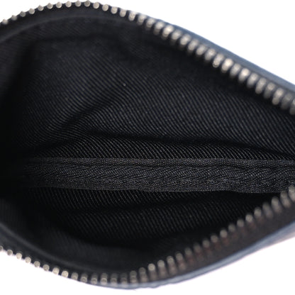 Louis Vuitton Calfskin Monogram Shadow Trio Messenger Key Pouch Ink Blue White 5 of 6