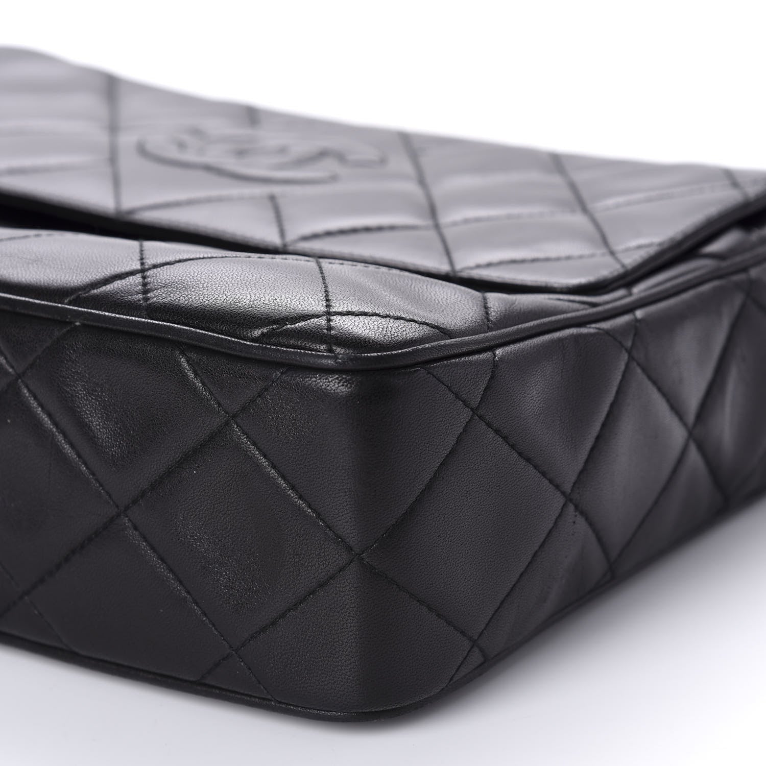 Chanel Lambskin Quilted CC Tassel Camera Case Black 7 of 13